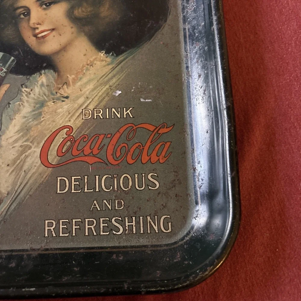 1973 COCA COLA 1912 VINTAGE Antique SERVING Coke TRAY Hamilton King Girl